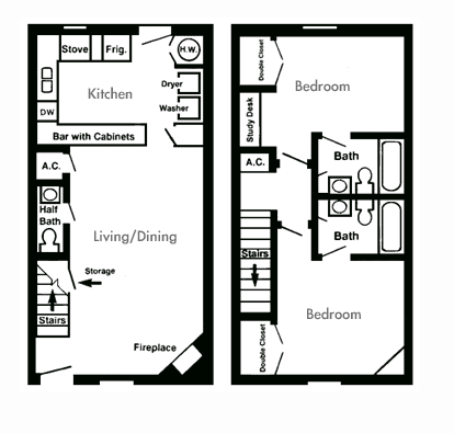 [ Oak Grove Condo Floorplan ]